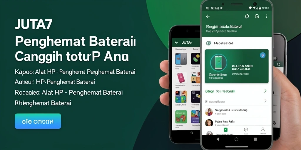 Antarmuka JUTA7 yang ramah pengguna untuk penghematan baterai.