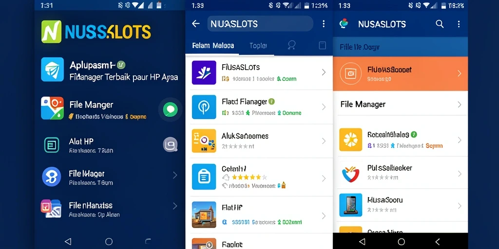 Tampilan antarmuka NUSASLOTS yang menarik dan fungsional untuk pengelolaan file.