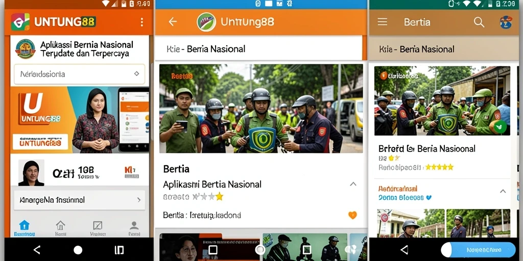 Antarmuka aplikasi UNTUNG88 yang sederhana dan informatif.