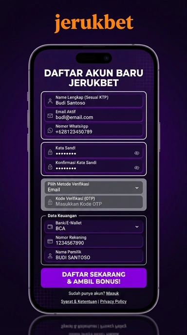 Daftar Akun Baru jerukbet dengan Mudah dan Cepat